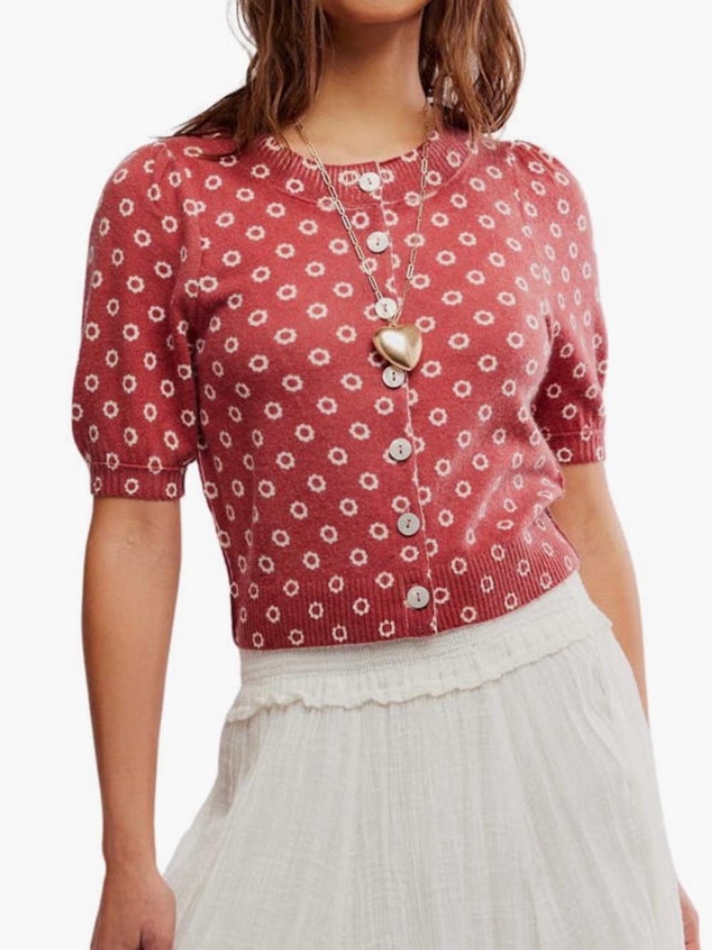 Free People Isla Cashmere Wool Cropped Cardigan NWT Size S XS - Picture 5 of 6